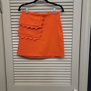 Victoria Beckham orange extra small skirt